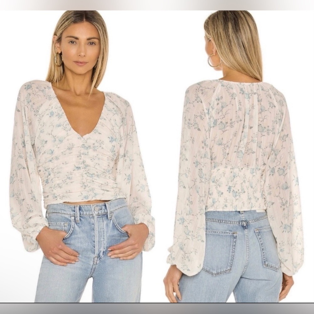 Free People Final Rose blouse sz xs